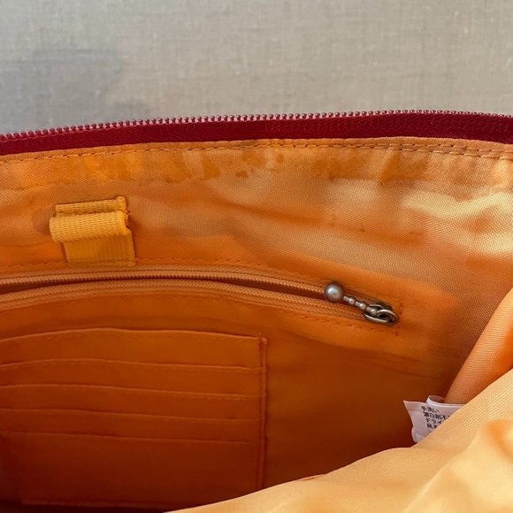 Baggallini Rfid Protection Orange Quilted Adjustable Strap Crossbody Shoulder ba - Picture 9 of 9